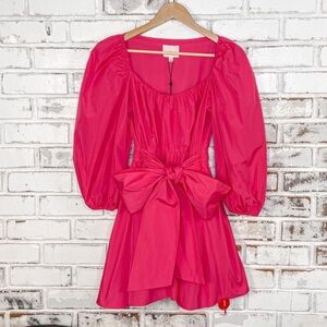 Cinq‎ a Sept Delilah Pink Azalea Puff Sleeve Mini Dress 2